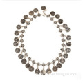 Luxury wholesale Tassel coin vintage statement necklace
